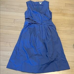 J. Crew Vibrant Blue Midi Dress